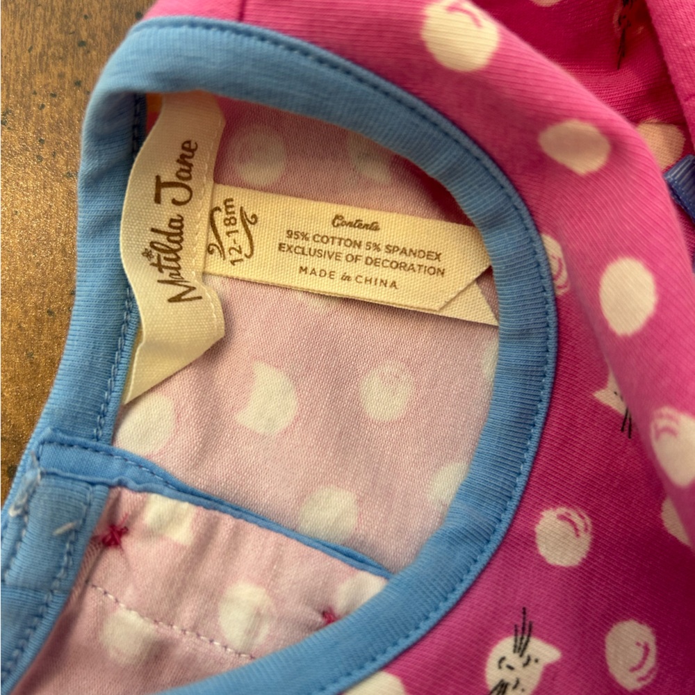 Matilda Jane Cat Dress Pink Long Sleeve Toddler Girls 12-18 Months - Picture 2 of 9